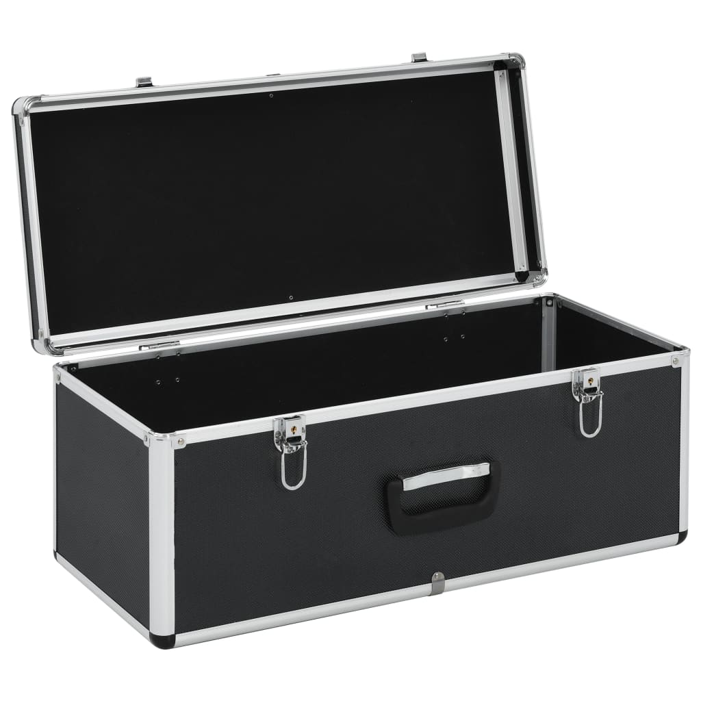 Storage Case Set 2 pcs Black Aluminum