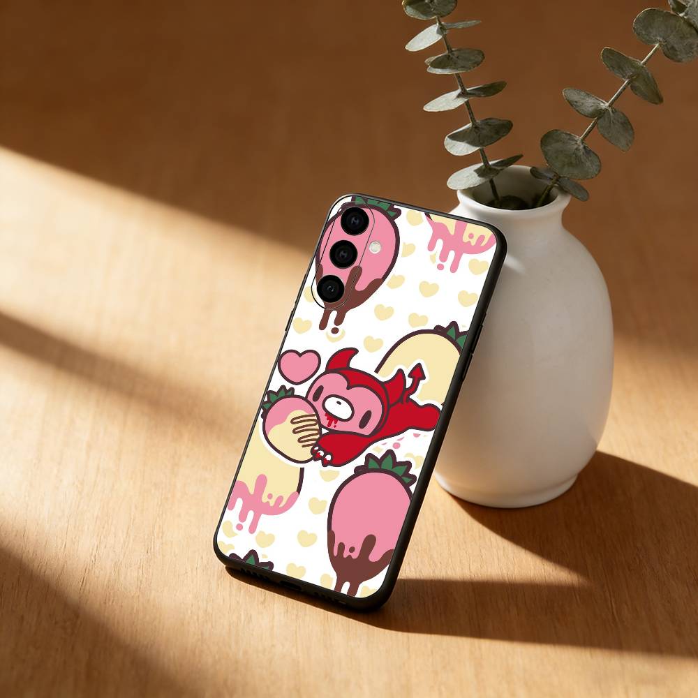 G-Gloomy Cute Bear Wallpaper Phone Case For Samsung Galaxy A20,21s,22,31,32,52,53,72,73,80,91 Soft Black Shell