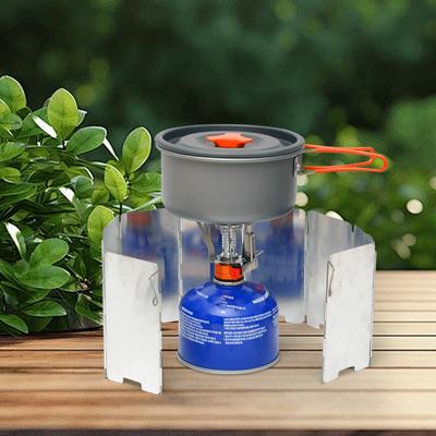 Faltbarer Campingkocher Windschutz Tragbar Leicht 9 Platten Aluminiumlegierung Outdoor Wandern Picknick
