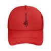 Minimalist  Themed Art Light Bulb Silhouette for   Cultural Design Mesh Baseball Cap