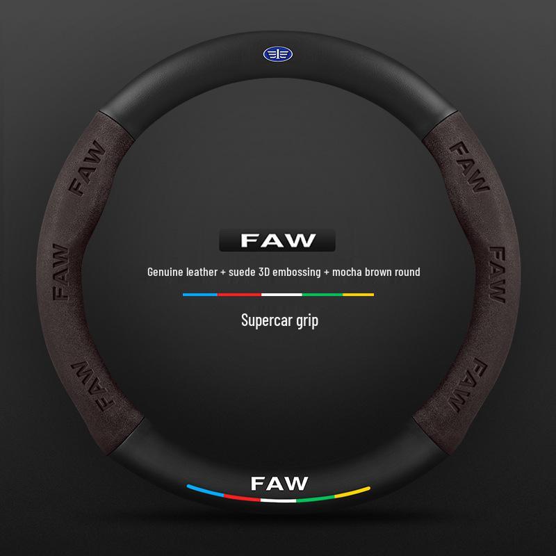 Besturn Steering Wheel Cover: Suede Leather for B90, B50, B70, B30, B30EV, X40, X80