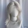 Wolf Tail Mullet Head Wigs with Bangs Short Straight Anime Men Wigs Halloween