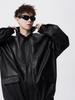 Men's Retro High Street Motorcycle Leather Jacket - Autumn/Winter Loose-Fit Lapel Coat