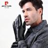 Pierre Cardin Men's Goatskin Touchscreen Motorcycle Gloves