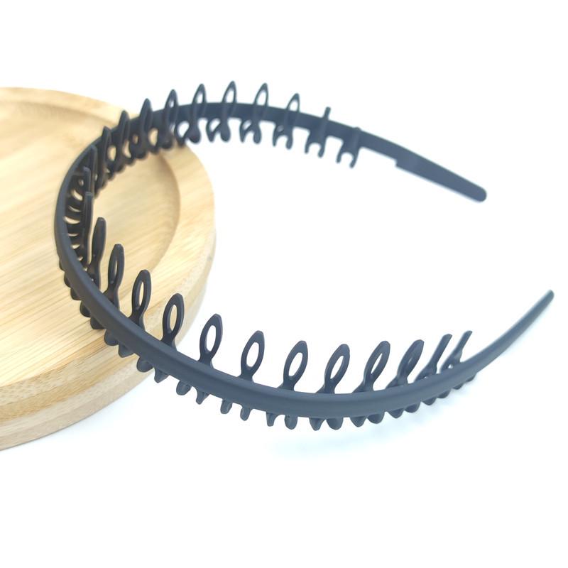 Women's Non-slip Black Headband with Teeth for Face Washing & Facial Masks