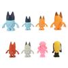 8Pcs/Set Bluey Bingo Anime Figure Toys Cute PVC Movable Joints Action Figure Model Dolls Kids Birthday Decoration Toy Gift