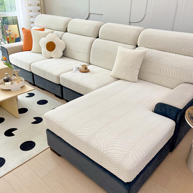 

Утолщенный водонепроницаемый чехол для диванной подушки из жаккарда для гостиной, мягкий чехол для дивана, универсальный эластичный чехол L-образной формы от пыли 45x45cm Pillowcase
