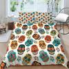 3D Skull Bedding Bed Quilt Covers Home Bedclothes Teens Comfortable Comforter Duvet Cover Set Polyester Bedding Suit