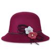 Hat Lady Autumn and Winter Cold and Warm Fashion Woolen Top Hat Trendy Basin Hat Bag Hair Help