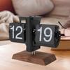 Digital   Desk Clock 12 Hours Battery Powered Retro Mechanical Auto   Down Clock with Wood Base for Living Room  