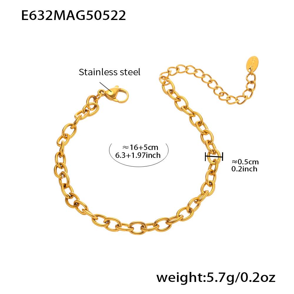 Qiong Yao Ocean-Themed Stainless Steel Seahorse & Dolphin Charm Bracelet Anklet for Summer Beach