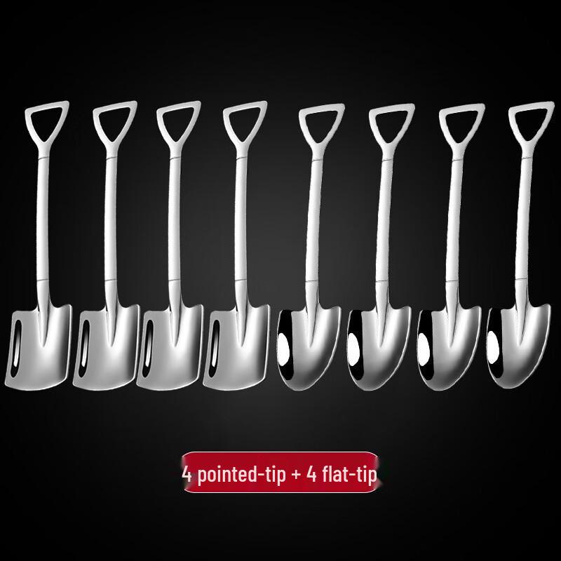 ZISIZ 304 Stainless Steel Shovel Spoon Set