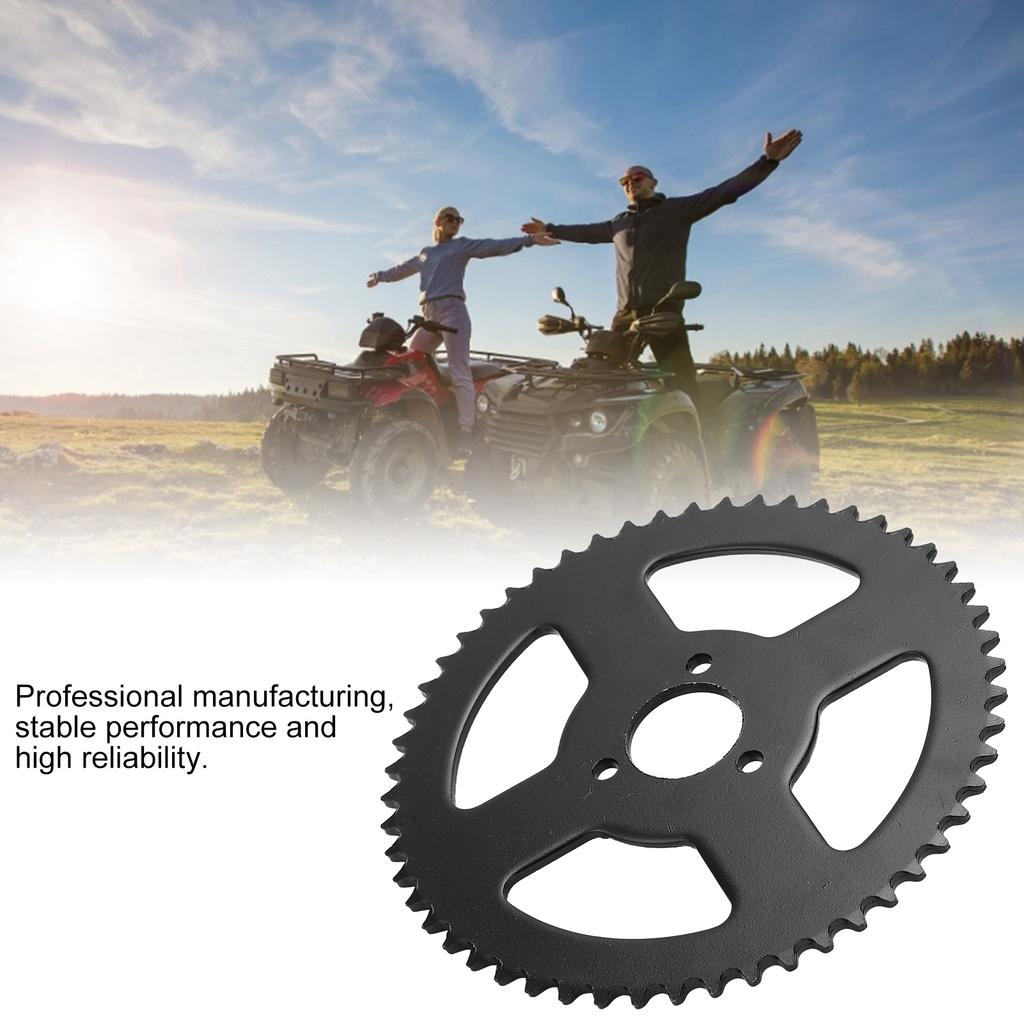 T8F 54T Sprocket,T8F 54T Sprocket 29mm 3 Hole White Steel Crankset For 47/49cc Mini Motorcycle ATV Kart