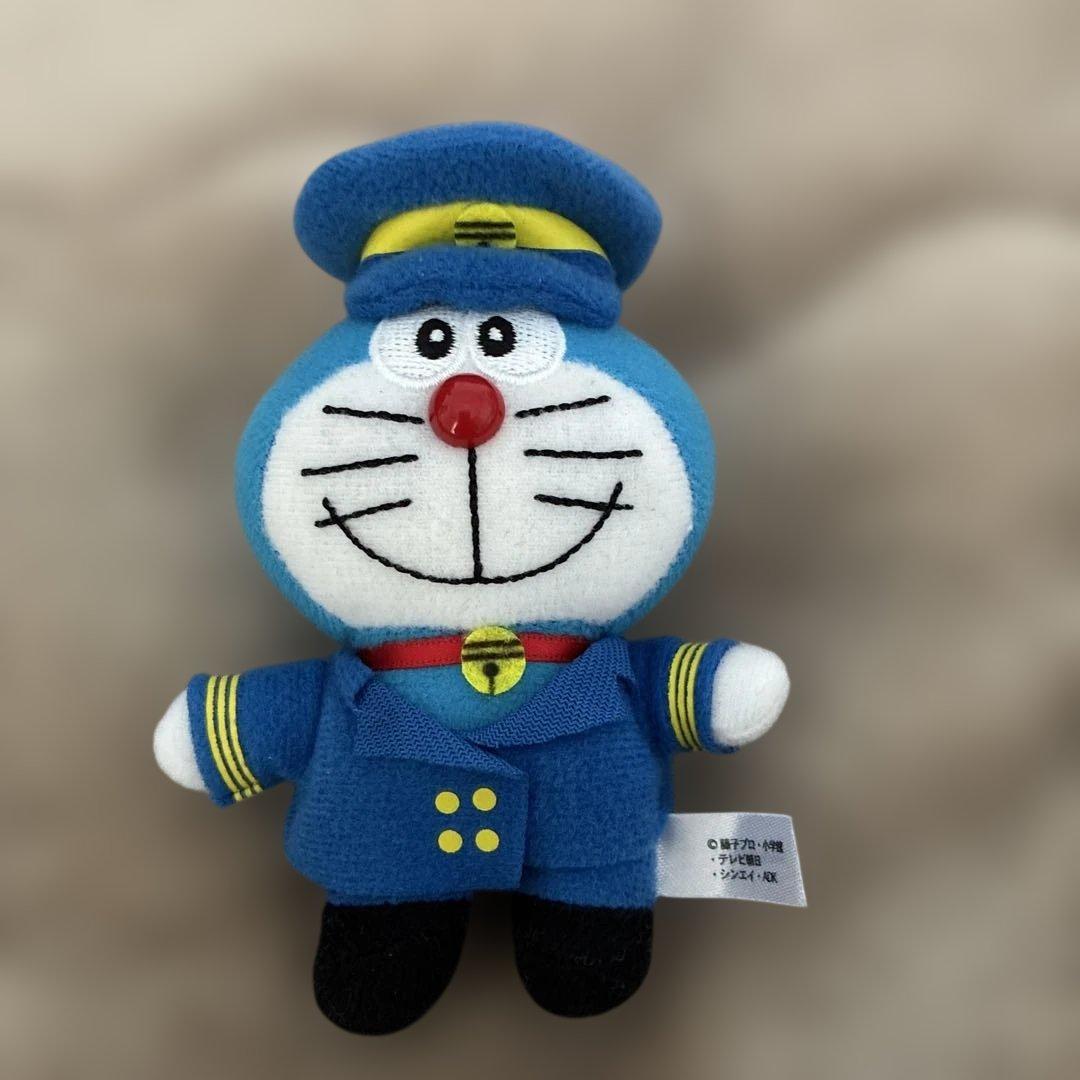 Chitose Airport Doraemon Pilot Mascot Keychain Plush Toy