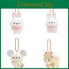Rilakkuma Rabbit Cotton Fox Bear Cute Animal Plush Doll Pendant Keychain