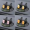 Car Interior Dashboard Mobile Phone Holder, Rotating Phone Stand, Multifunctional Cartoon Temporary Parking Number Plate