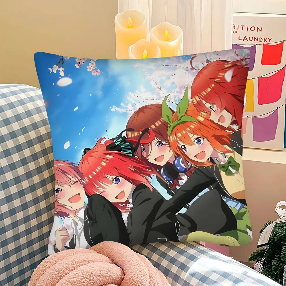 pc The Quintessential Quintuplets Pillow Case Fashion Square Pillowcase Bedroom Sofa Room Ins Decoration Leisure