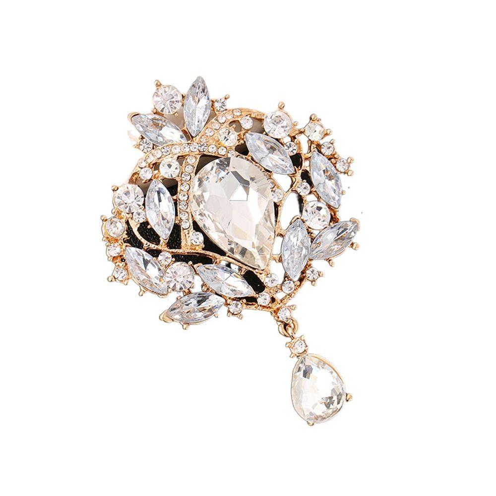 

Girl Gifts Zinc Zinc Alloy Crystal Clothing Accessory Fashion Jewelry Women Brooch Korean Style Brooch