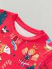 Autumn/Winter Children's Christmas Pajama Set: Cartoon Print Long Sleeve & Pants
