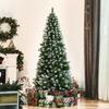 Artificial Christmas Tree, 630 Branches, 37 Pinecones, Snow-Covered Tips, Fire-Retardant, 180 cm