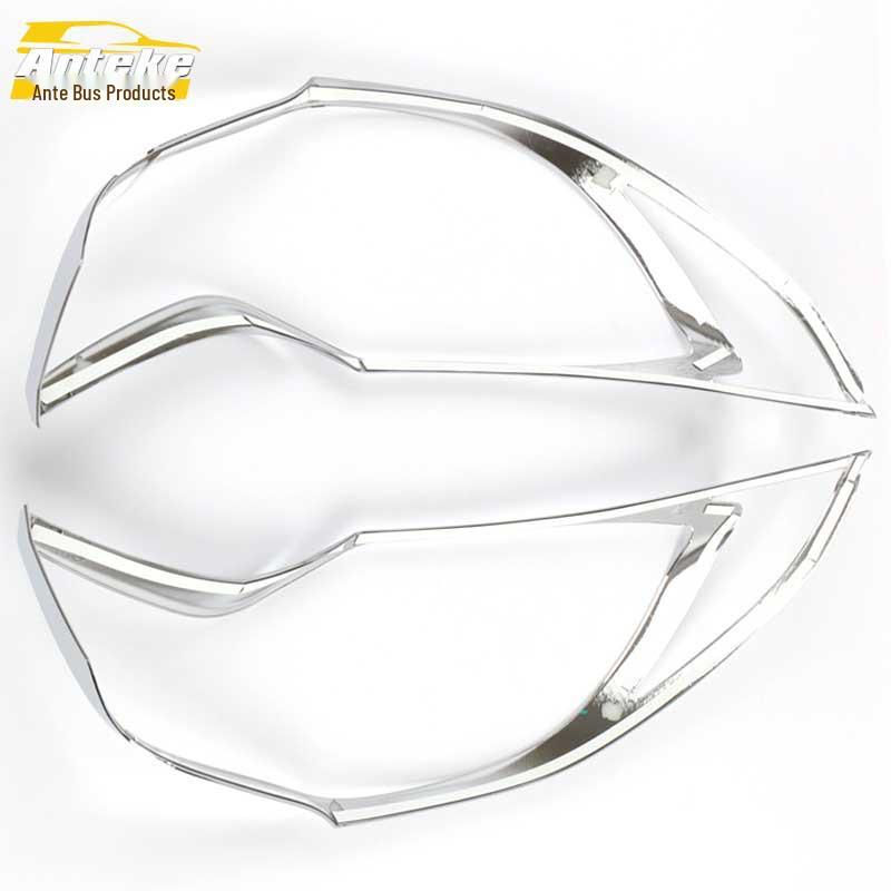 Yuan Scheinwerfer Zierrahmen Galvanisierte Abdeckung Aufkleber für Autoaußen