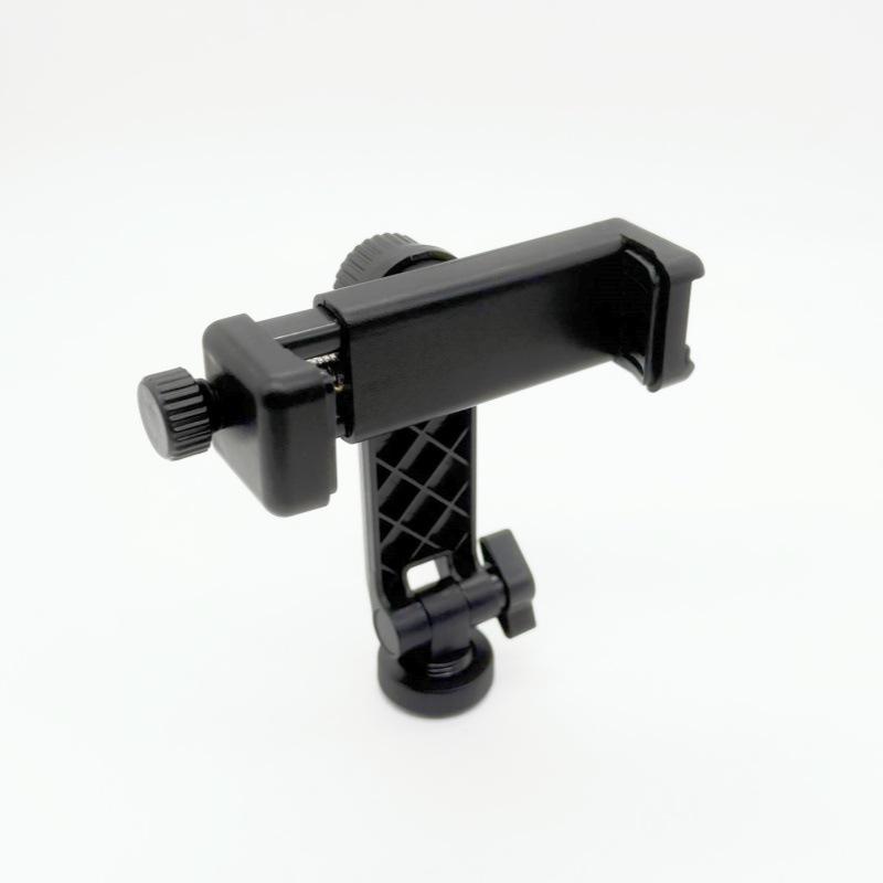 Multifunctional DSLR Tripod: Rotating Phone Clip & Cold Shoe Mount for Live Streaming