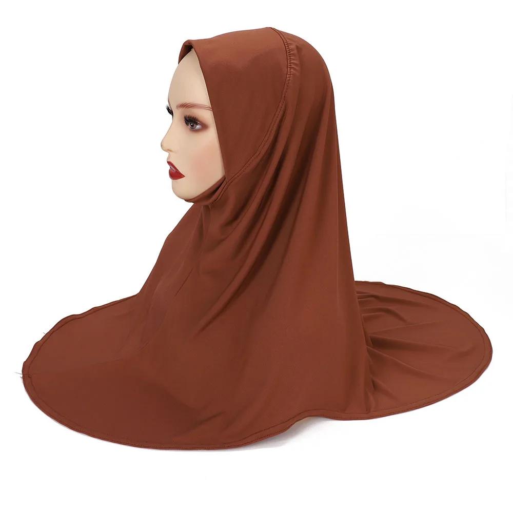 Modal Hijab Jersey Hijabs for Women Hijab Turban Arab Headgear Double Round Headscarf Bonnet Hijab Turbante Feminino Para Festa