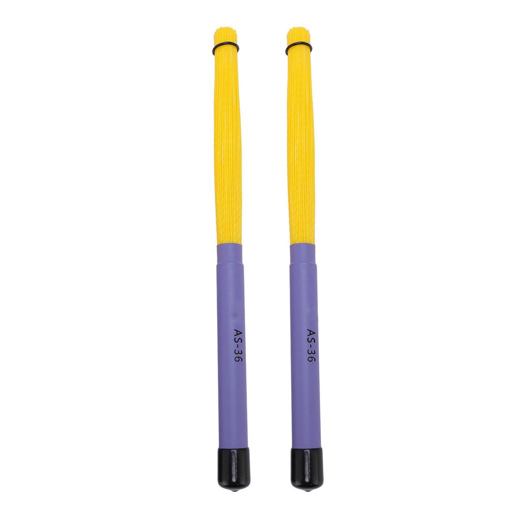 2 szt. Szczotki do cajona, wysuwane, bardzo elastyczny nylon, akcesoria perkusyjne do muzyki akustycznej