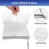 2Pcs 20x20cm Security Liquids Bag Sealed Washing Bag Portable Storage Bag  Airport