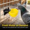 10Pcs Yellow Automatic Bird Waterer Large Capacity Bird Water Drinker  Pet Bird