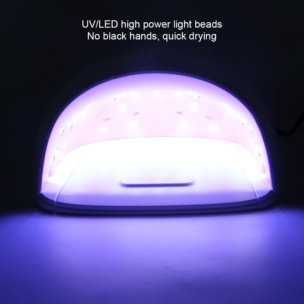 72W Professional Nail Dryer Gel Polish UV LED Light Manicure Curing Nail Art EquipmentUK Plug 110~240V