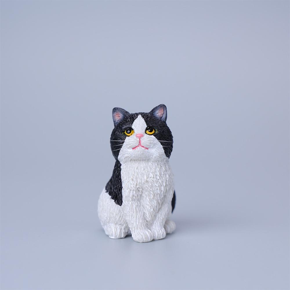 Simulation Cat Ornament Sitting Cat Decoration Creative Cat Pet Model Desktop