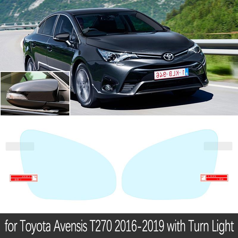 Full Cover Anti Fog Film Rainproof Rearview Mirror for Toyota Avensis T270 T27 2009~ Protective Films Car Clean Accessories