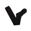 J.JANE Long Basic Over-The-Knee Socks (Black)