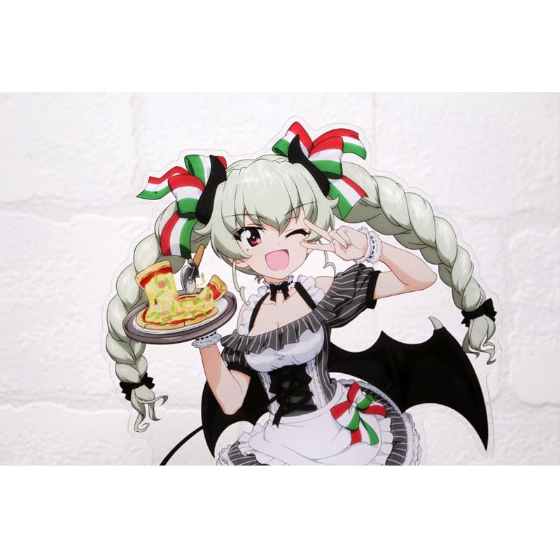Girls & Panzer Final Chapter Anchovy Original Big Acrylic Stand Little Devil Waitress