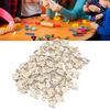 200pcs DIY Craft Unfinished Wooden Animal Chips Mixed Pet Themed Smooth Edges Empty Wooden Ornaments Wooden Shaped Slices
