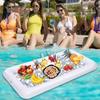 Multi-functional Inflatable Serving Bar PVC Pool Float Tray Inflatable Floating Tray  Camping