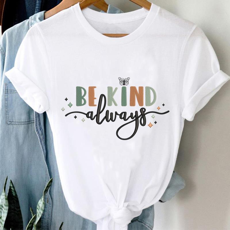 (Asian Size) Tee trend love cute Graphic T Shirt Fashion Women Clothing Casual Lady Female Top spring summer Printed Short Sleeve T-shirts