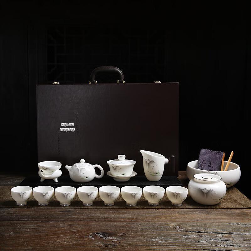 Shang Shan Ruo Shui White Porcelain Tea Set