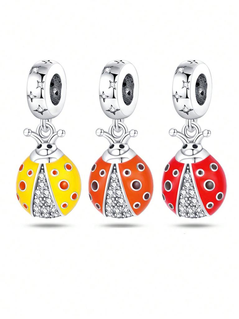 Charm Bead Components Plata Colorful Fireflies Bead Components Charm Bead Component Copper Metal Plated Compatible With Charm Bead Components Copper