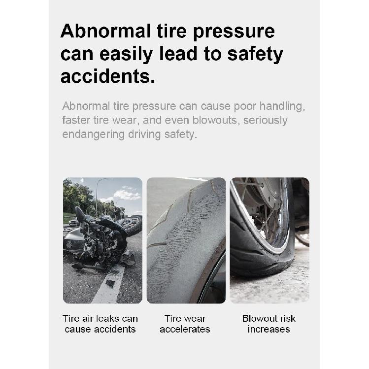 New Bluetooth External TPMS Tire Pressure BT Sensor Mobile APP Real-time Monitoring Universal for Motorcycle Car & 6-Wheel Truck