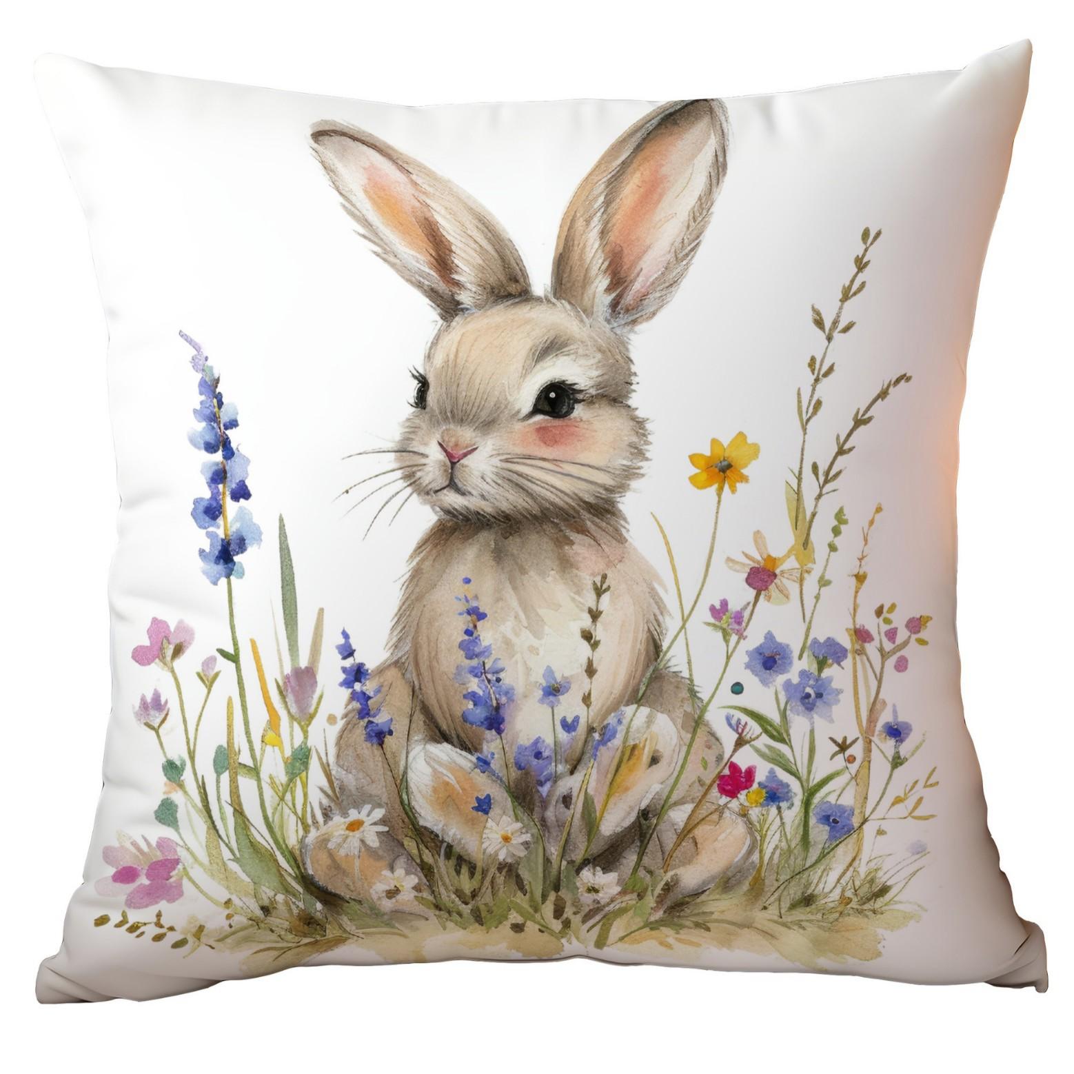 

Весенняя Мультяшная Пасхальная Наволочка Товары для Дома Наволочка с Принтом Серия Кроликов Подушка 45 * 45Cm