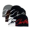 Niche Knitted Hat Women'S Autumn And Winter Warm Cover Cold Hat Street Shot Letter Jacquard Wool Hat
