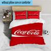 Coca-Cola Artwork Design 3-teiliges Bettwäsche-Set, Ideal für 1 Bettbezug und 2 Kissenbezüge, Perfekt als Geschenk für Fans, Ideal für Schlafzimmer, Studentenwohnheim