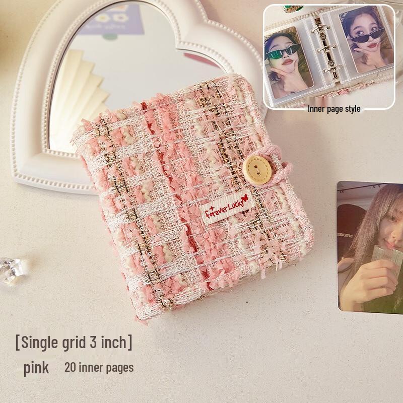 

Fumide Chic Pink Fabric Mini Photo Card Album (2-Pack)