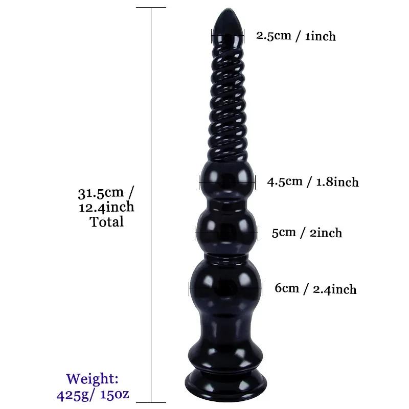 Obrovský simulačný dildo Sex shop Mäkký penis so silnou prísavkou Stimulátor masáže prostaty Nástroj na ženskú masturbáciu Zadný zátka