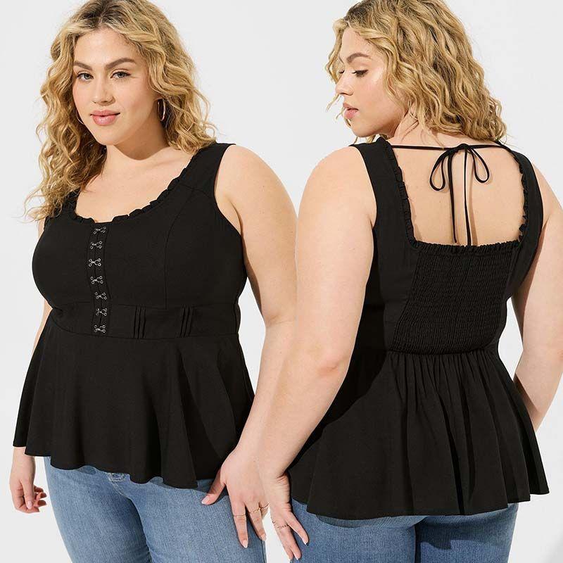 

Camisole Women s Plus Size Plus Size Ladies Black Slim Looking Bottoming Shirt Loose Sleeveless Outerwear Top 100.00kg Export 044 Flaw 6