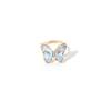 Mori Acrylic Butterfly Color Transparent Live Ring Internet Celebrity Tide Simple Fashion Super Fairy Ring