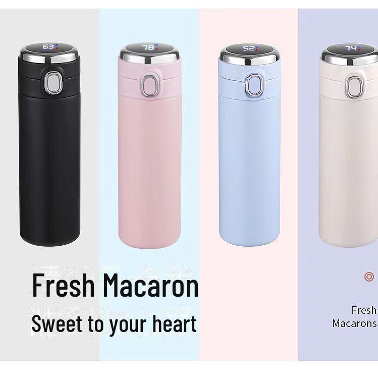 Smarte Edelstahl-Thermoskanne mit Temperaturanzeige - Anpassbare modische Geschenk-Tasse