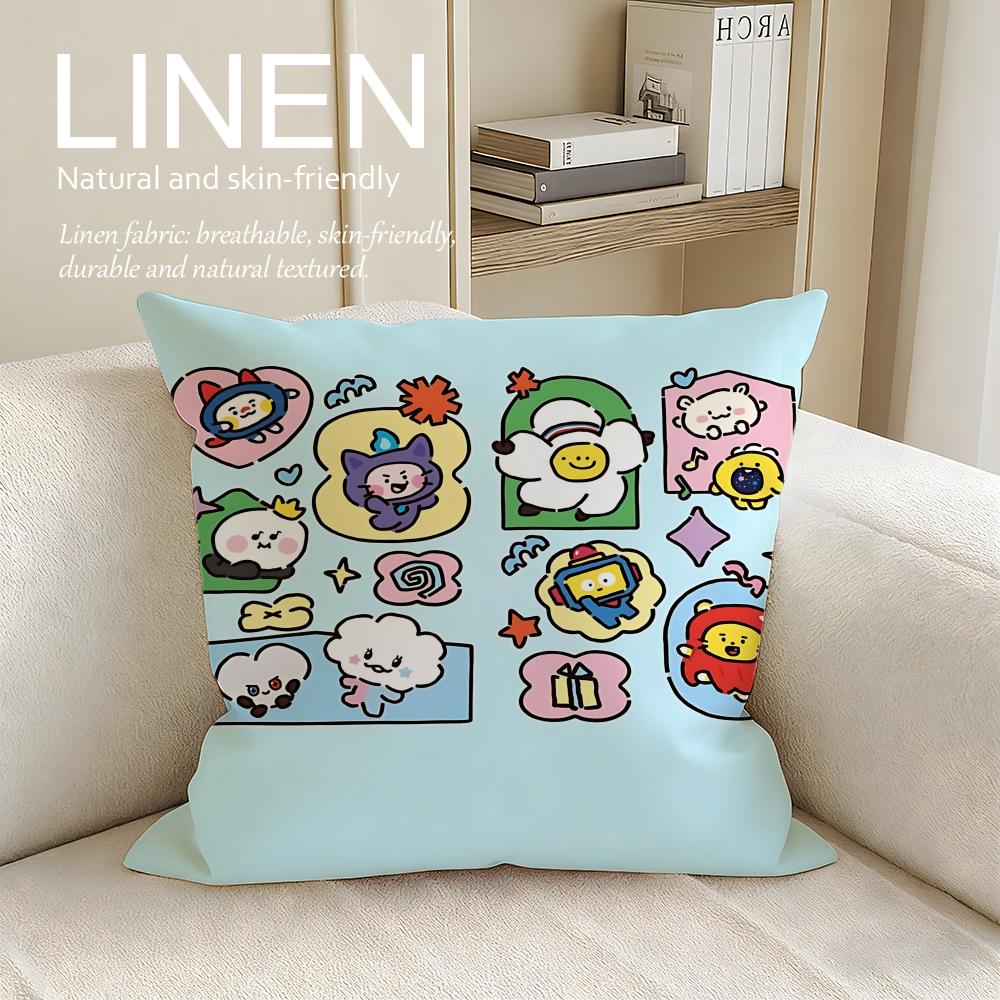 Cute Truz Cushion Cover Pillowcase Set Pcs x x Breathable Washable Sofa Cushion Cover